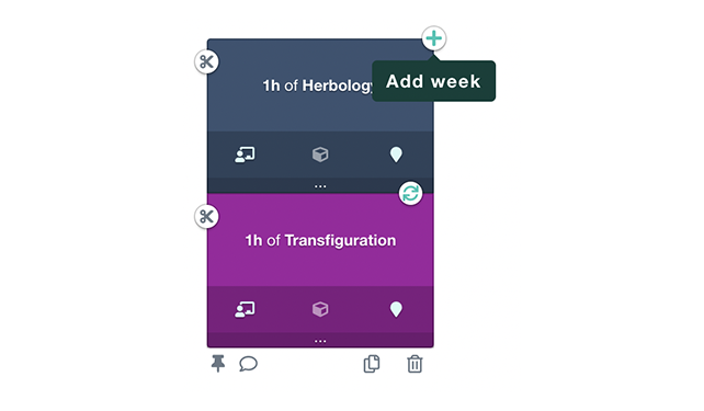 definition of a complex lesson with two concatenated courses