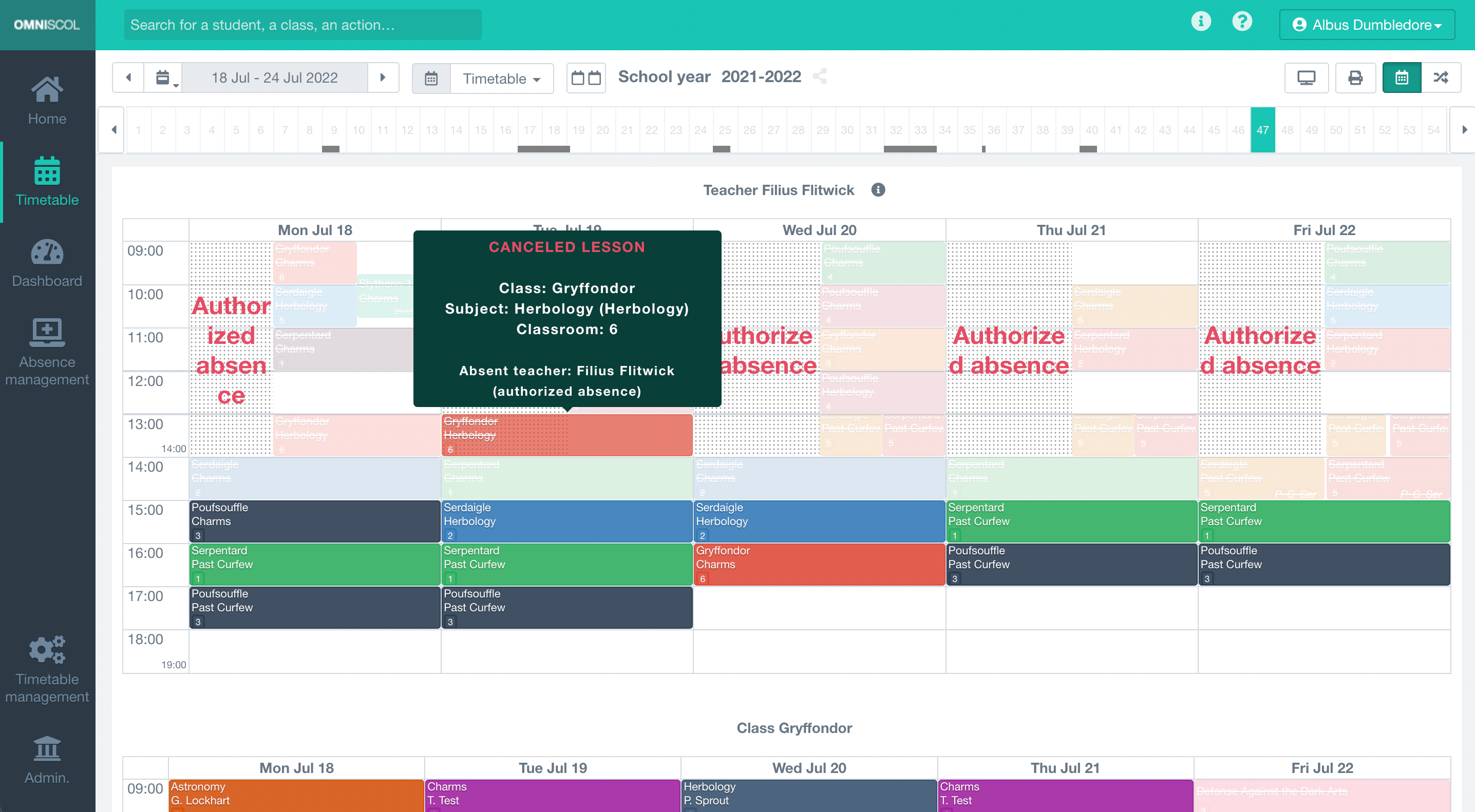 consultation and daily management of schedules