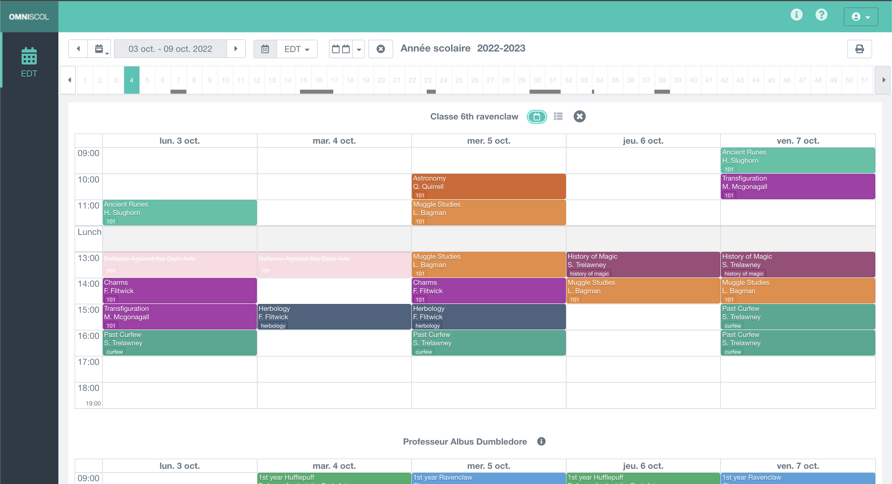 visualizzazione web esclusiva dell'orario di un professore tramite un link unico